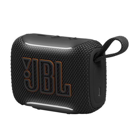 JBL Go 5 - Black - Ultra-portable waterproof and drop-proof speaker with JBL legendary sound and ambient edge lighting - Detailshot 1